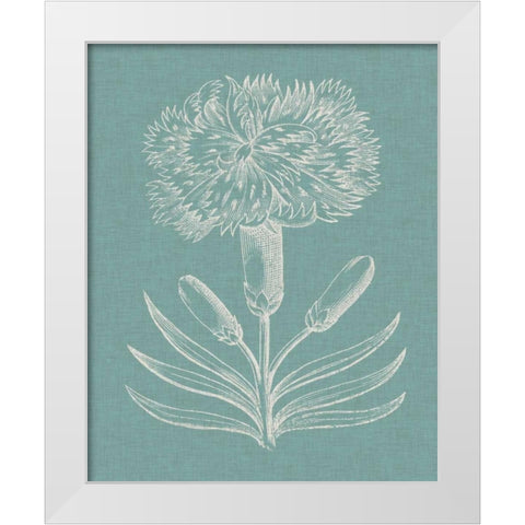 Graceful Floral II White Modern Wood Framed Art Print by Vision Studio