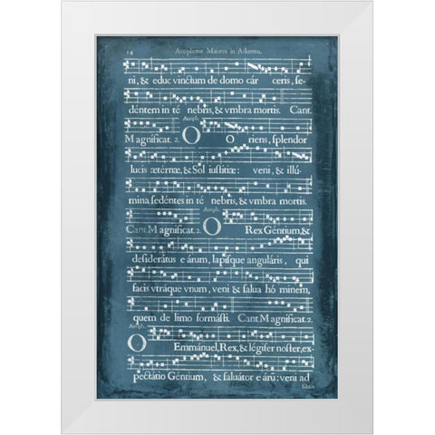 Graphic Songbook IV White Modern Wood Framed Art Print by Unknown