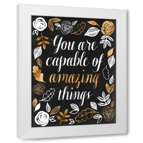 Girl Power I White Modern Wood Framed Art Print by Popp, Grace