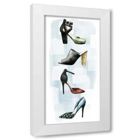 Shoe Lover II White Modern Wood Framed Art Print by Popp, Grace