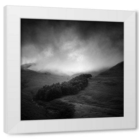Misty Weather I White Modern Wood Framed Art Print by Henson, Martin