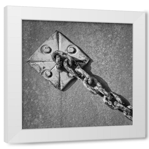 Around Town I White Modern Wood Framed Art Print by Henson, Martin