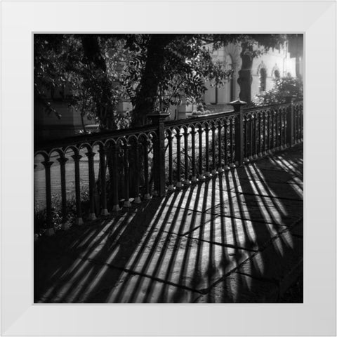 Around Town IV White Modern Wood Framed Art Print by Henson, Martin