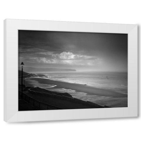 Sea Storm I White Modern Wood Framed Art Print by Henson, Martin