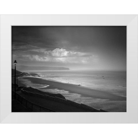 Sea Storm I White Modern Wood Framed Art Print by Henson, Martin