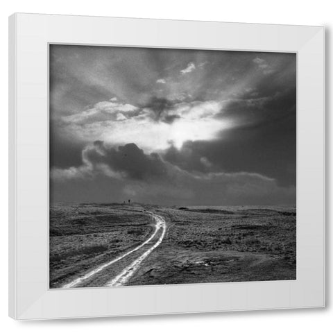 Fly a Kite White Modern Wood Framed Art Print by Henson, Martin