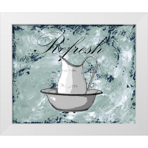 Relax-Refresh I White Modern Wood Framed Art Print by Reynolds, Jade
