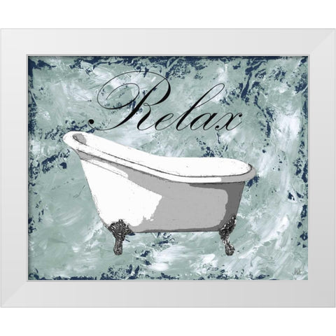 Relax-Refresh II White Modern Wood Framed Art Print by Reynolds, Jade