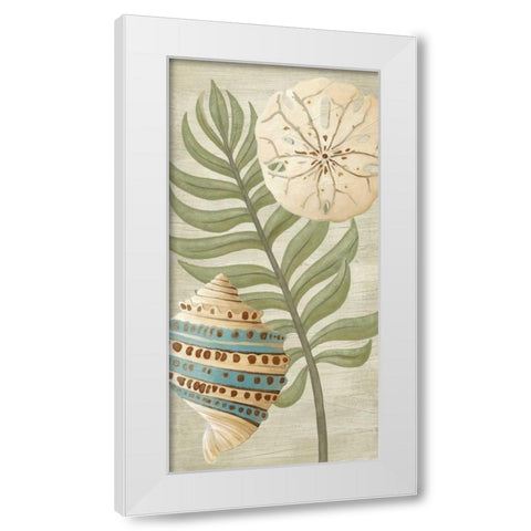 Palm Beach II White Modern Wood Framed Art Print by Vess, June Erica