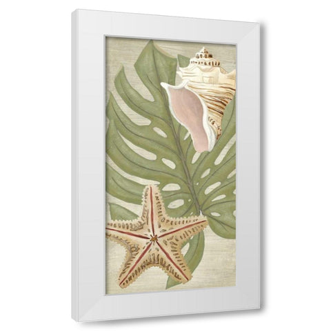 Palm Beach III White Modern Wood Framed Art Print by Vess, June Erica