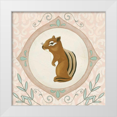 Forest Cameo II White Modern Wood Framed Art Print by Vess, June Erica