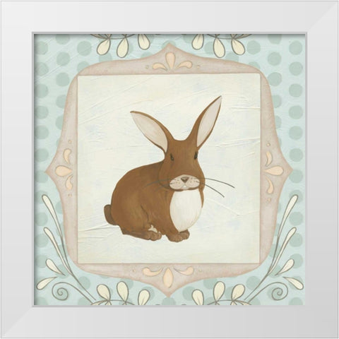 Forest Cameo IV White Modern Wood Framed Art Print by Vess, June Erica