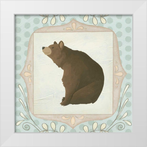 Forest Cameo VIII White Modern Wood Framed Art Print by Vess, June Erica