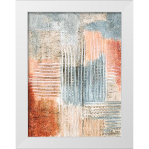 Summer Rust I White Modern Wood Framed Art Print by Lam, Vanna