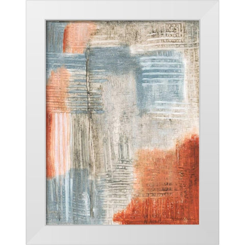 Summer Rust II White Modern Wood Framed Art Print by Lam, Vanna
