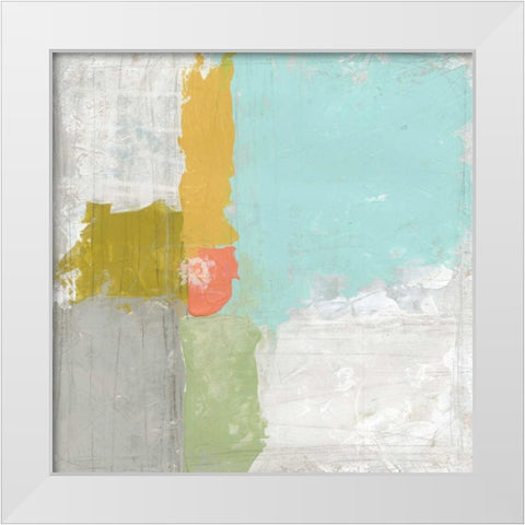 Coastal Quadrant I White Modern Wood Framed Art Print by Vess, June Erica