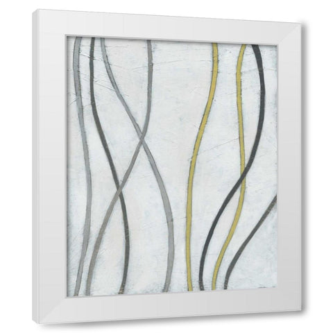 Bob and Weave I White Modern Wood Framed Art Print by Vess, June Erica