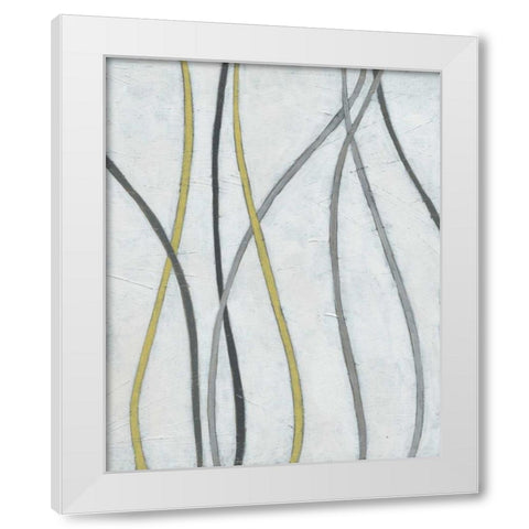 Bob and Weave II White Modern Wood Framed Art Print by Vess, June Erica