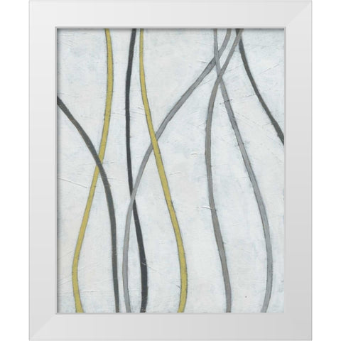 Bob and Weave II White Modern Wood Framed Art Print by Vess, June Erica