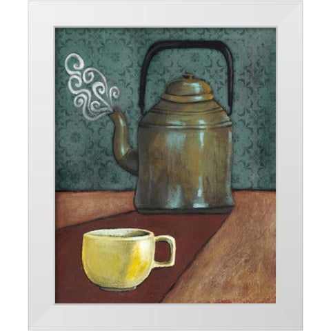 Good Morning Mugs I White Modern Wood Framed Art Print by Popp, Grace