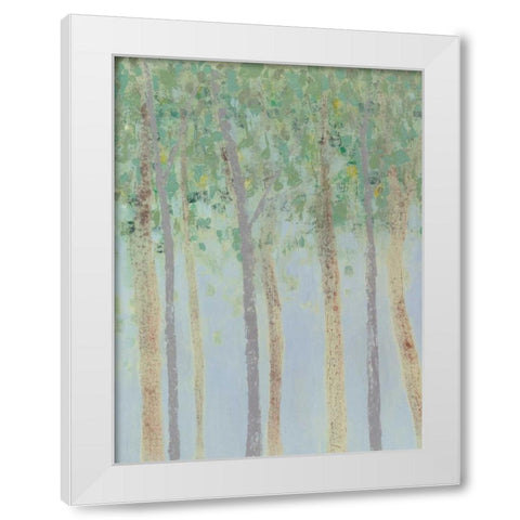 Hazy Woodlands I White Modern Wood Framed Art Print by Popp, Grace