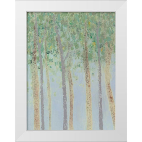Hazy Woodlands I White Modern Wood Framed Art Print by Popp, Grace