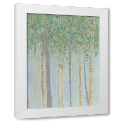 Hazy Woodlands II White Modern Wood Framed Art Print by Popp, Grace
