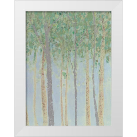 Hazy Woodlands II White Modern Wood Framed Art Print by Popp, Grace