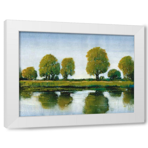 River Reflections I White Modern Wood Framed Art Print by OToole, Tim