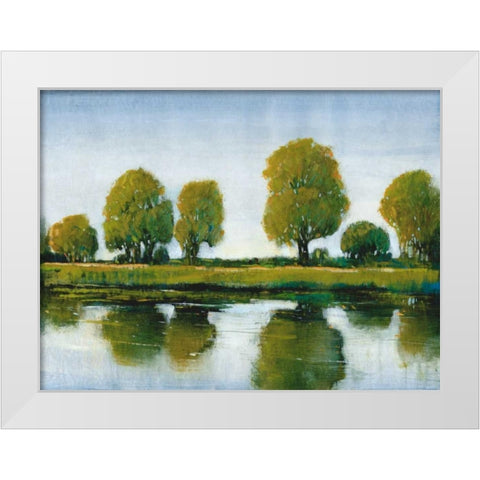 River Reflections I White Modern Wood Framed Art Print by OToole, Tim