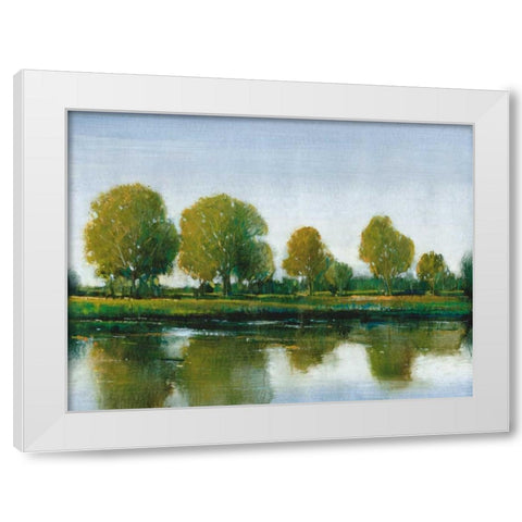 River Reflections II White Modern Wood Framed Art Print by OToole, Tim