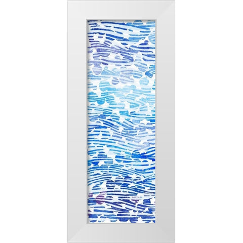2-Up Winter River Rocks I White Modern Wood Framed Art Print by Popp, Grace