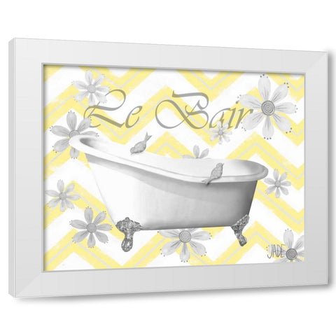 Le Bain I White Modern Wood Framed Art Print by Reynolds, Jade