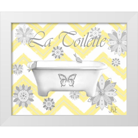 Le Bain II White Modern Wood Framed Art Print by Reynolds, Jade