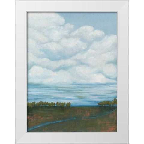 Billow I White Modern Wood Framed Art Print by Popp, Grace