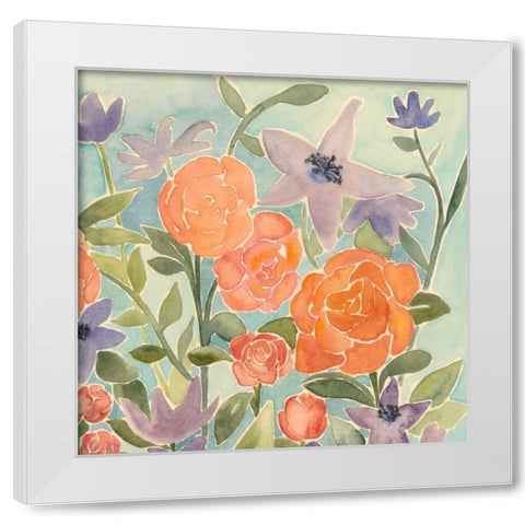 Flowers for Lilly II White Modern Wood Framed Art Print by Popp, Grace