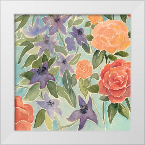 Flowers for Lilly III White Modern Wood Framed Art Print by Popp, Grace