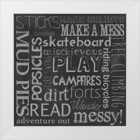 Inspired Youth II White Modern Wood Framed Art Print by Popp, Grace