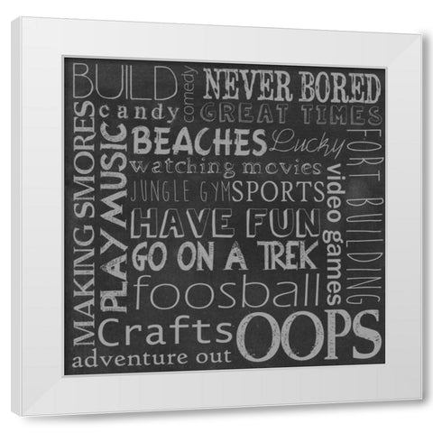 Inspired Youth III White Modern Wood Framed Art Print by Popp, Grace