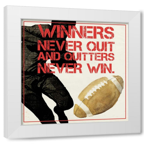 Sports Epigram II White Modern Wood Framed Art Print by Popp, Grace