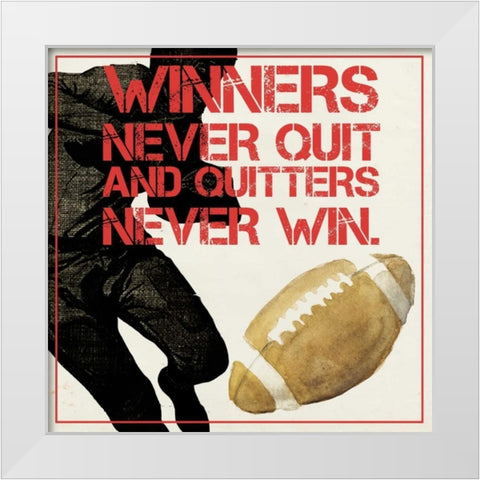 Sports Epigram II White Modern Wood Framed Art Print by Popp, Grace