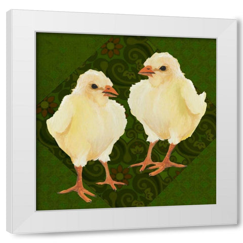 Yard Bird III White Modern Wood Framed Art Print by Popp, Grace