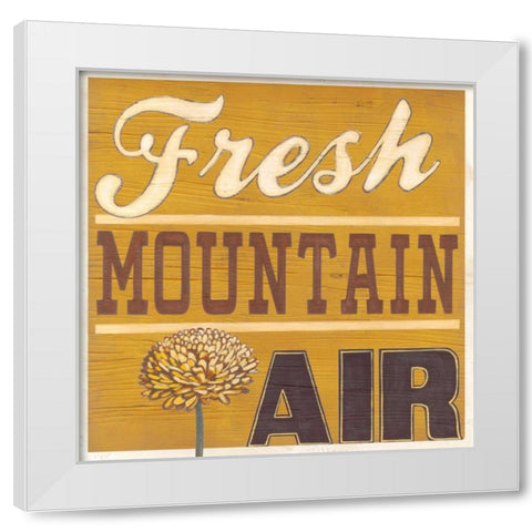 Cabin Life IV White Modern Wood Framed Art Print by Vess, June Erica