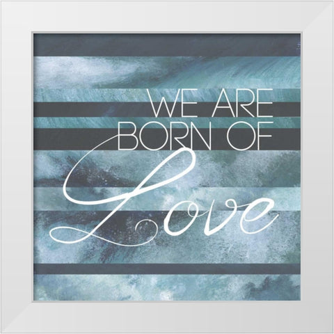 Simply Family IV White Modern Wood Framed Art Print by Popp, Grace