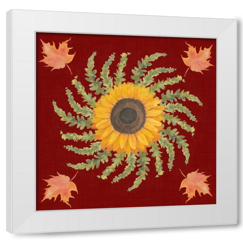 Autumn Floral I White Modern Wood Framed Art Print by Popp, Grace