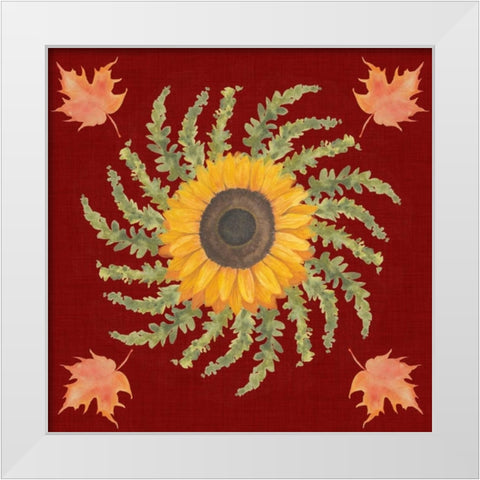 Autumn Floral I White Modern Wood Framed Art Print by Popp, Grace