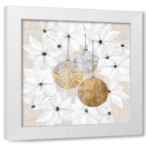 Sophisticated Christmas III White Modern Wood Framed Art Print by Popp, Grace