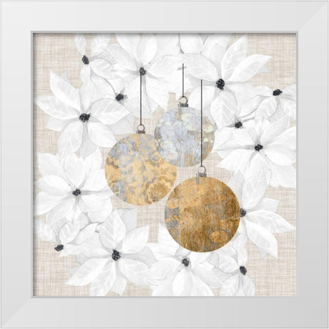 Sophisticated Christmas III White Modern Wood Framed Art Print by Popp, Grace