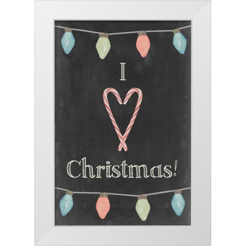 Christmas Glow IV White Modern Wood Framed Art Print by Popp, Grace
