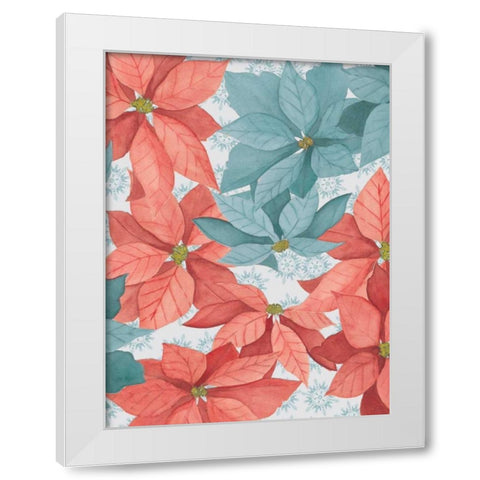 Christmas Poinsettia II White Modern Wood Framed Art Print by Popp, Grace